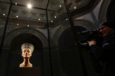 A bust of Queen Nefertiti in Berlin's National Museums.