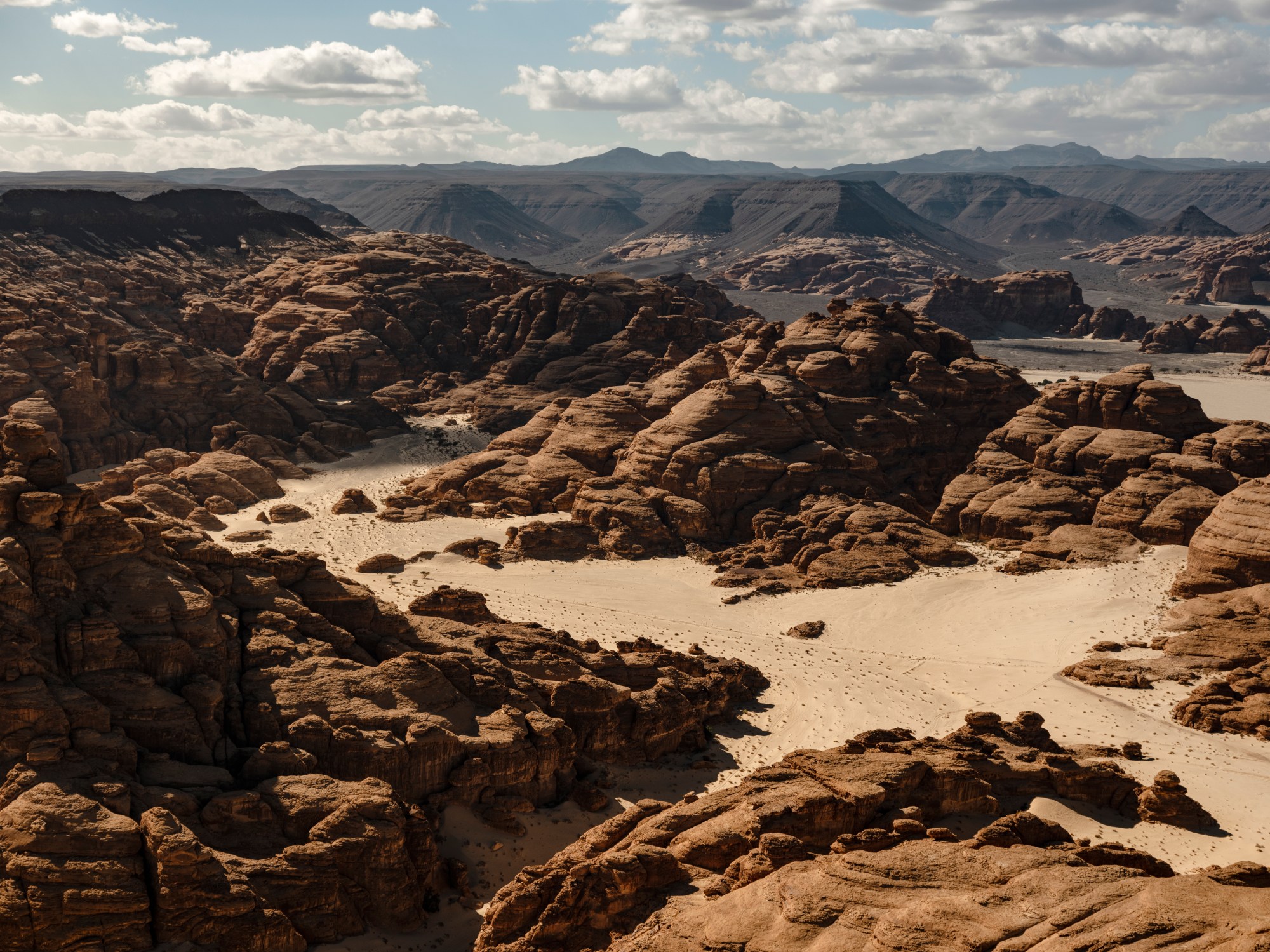 AlUla, a desert area located in Madinah province, in the northwest of Saudi Arabia.