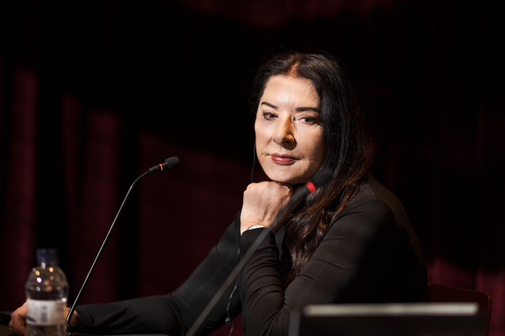 BARCELONA, SPAIN - MARCH 06: Marina Abramovic presents "7 Deaths of Maria Callas" at Gran Teatre Del Liceu on March 06, 2023 in Barcelona, Spain. (Photo by Mario Wurzburger/Getty Images)