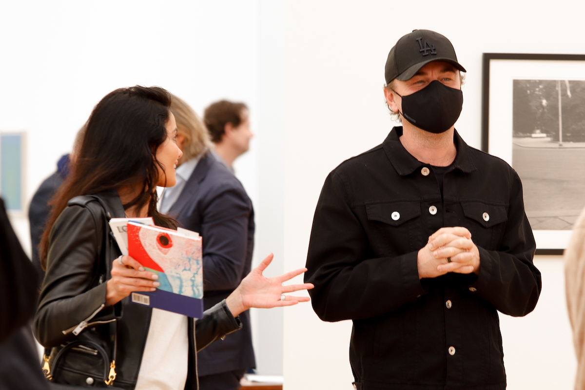 Leonardo DiCaprio at Frieze LA at the Santa Monica Airport on February 29, 2024 in Los Angeles, California.